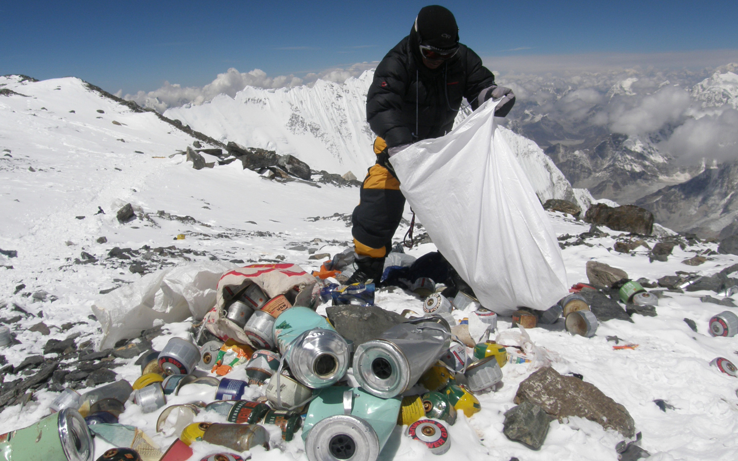 Trash and Overcrowding at the Top of the World