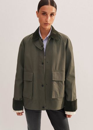 Oversized Waxed Cotton Country Jacket