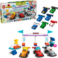 Lego Duplo Town F1 Team Race Cars & Drivers