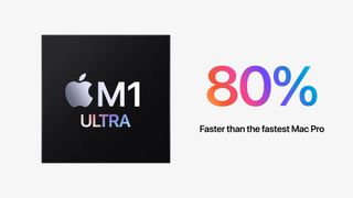 M1 Ultra 80% Faster