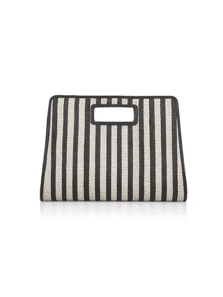 Retro Striped Canvas Clutch