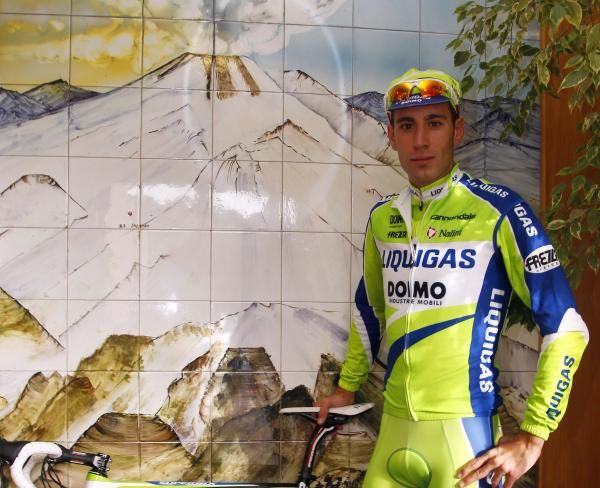 Vincenzo Nibali (Liquigas) is about to tackle Mount Etna for keeps.