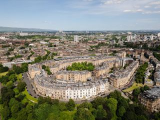 Aerial view_La Casa, 22 Park Circus, Glasgow_ Savills PR pic