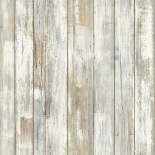 A wood textured peel and stick wallpaper
