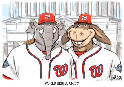 Editorial Cartoon U.S. Washington Nationals World Series Unity