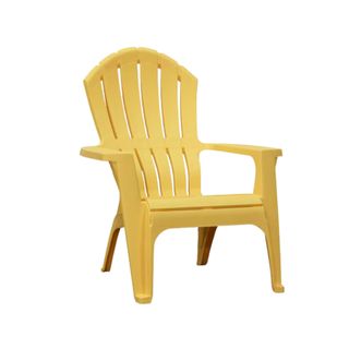  Plastic Adirondack Chair in yellow