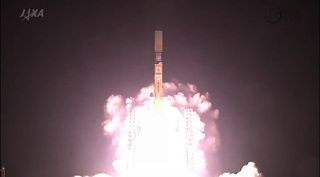 A Japanese H-2A rocket launches NASA's Global Precipitation Measurement Core Observatory satellite toward orbit from Tanegashima Space Center in Japan early Feb. 27, 2014 local time. The GPM spacecraft will track Earth's rain and snowfall like never befor