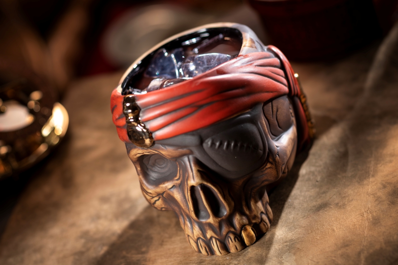Plunderer's Punch pirate skull mug from Beak & Barrel at Magic Kingdom