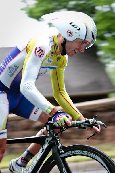 Daniel Holt (Team Type 1) making easy work of the climb.