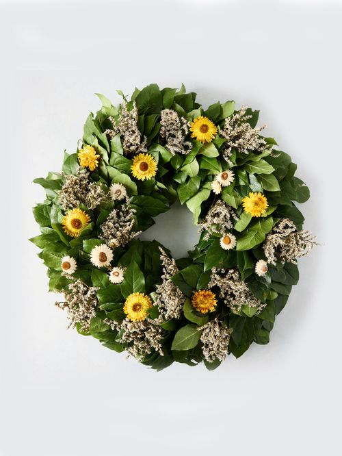 Straw Flower Wreath 