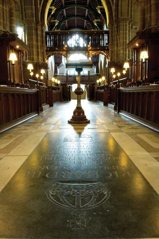 Leicester Cathedral memorial stone