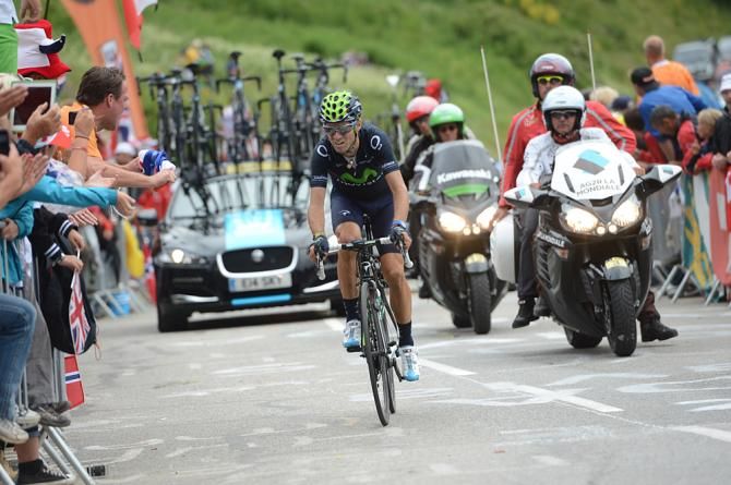 Alejandro Valverde (Movistar) finished just behind Froome.
