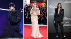 L-R: Madonna, Angelina Jolie, Naomi Campbell