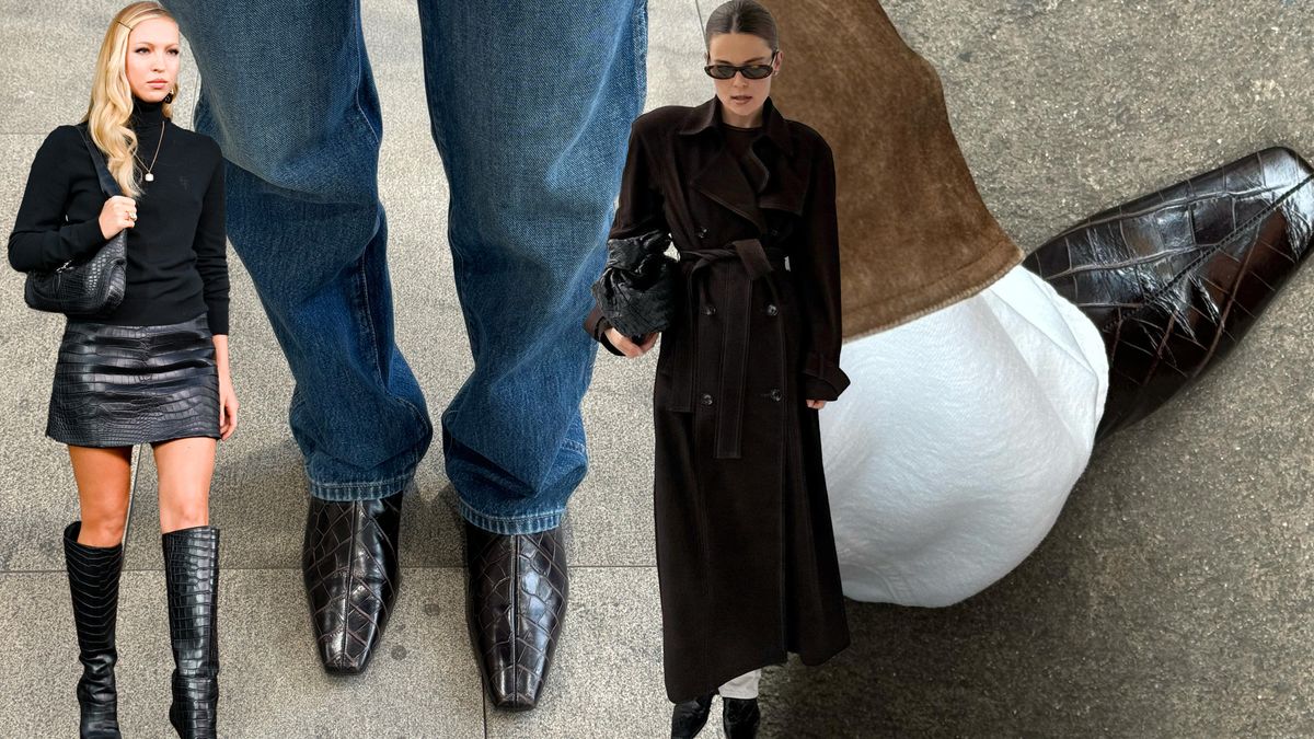 *Not* Suede Boots: The Rich-Looking Boot Trend Fashion People Everywhere Are Wearing With Jeans and Skirts for Fall 2025