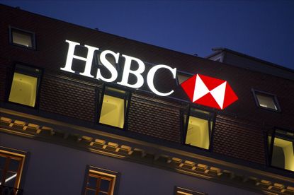 The HSBC logo in Switzerland