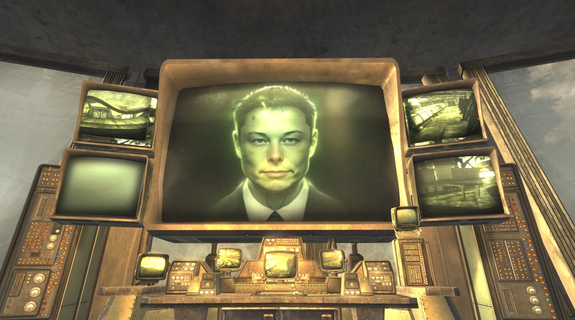 Elon Musk in Fallout: New Vegas.