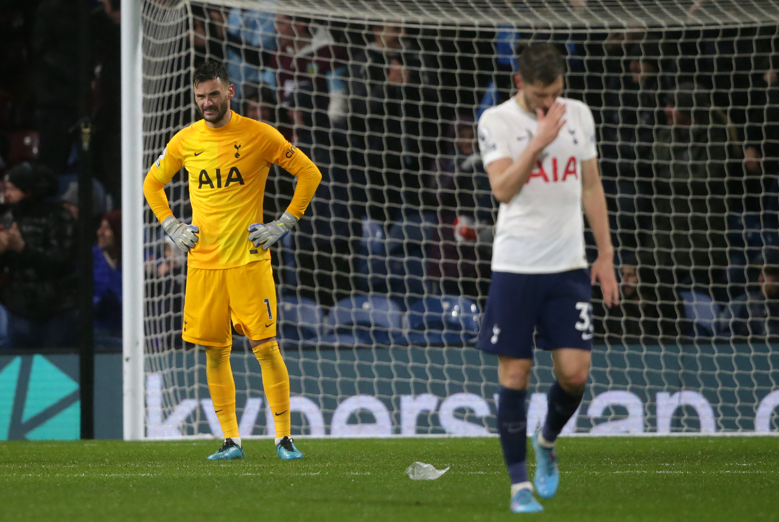 Tottenham slipped to defeat at Turf Moor