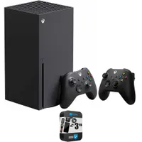 Xbox Series X (1TB, Dual Controllers Bundle with 3 YR CPS Enhanced Protection Pack