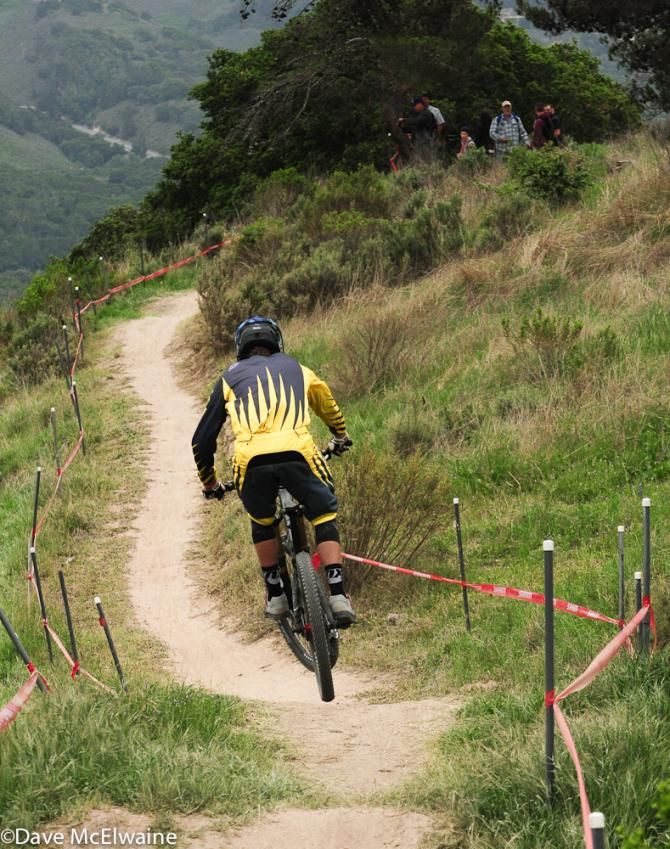 Most of the singletrack was hard, buff, and fast