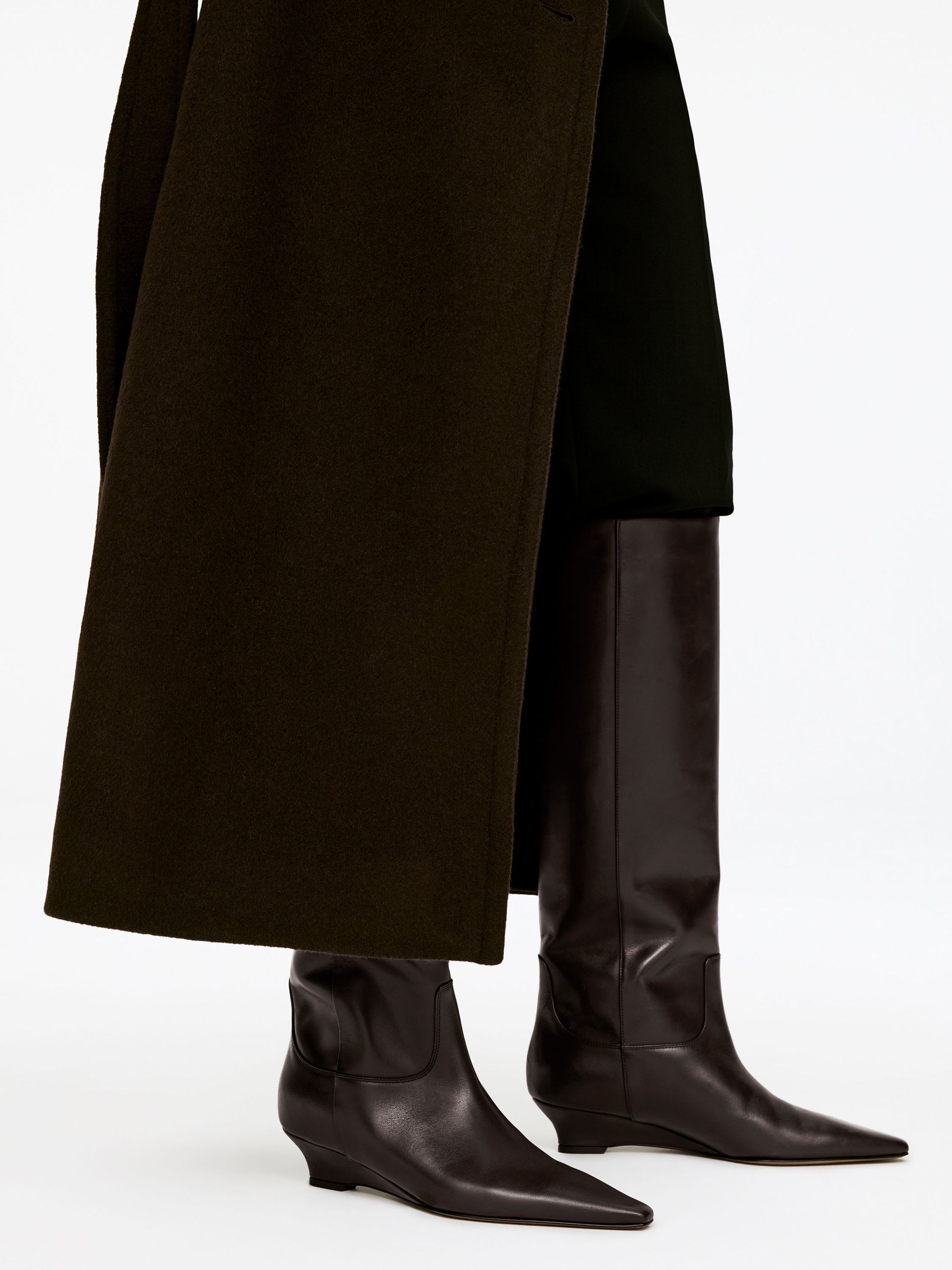 Leather Boots – Dark Brown – Women – Arket Gb