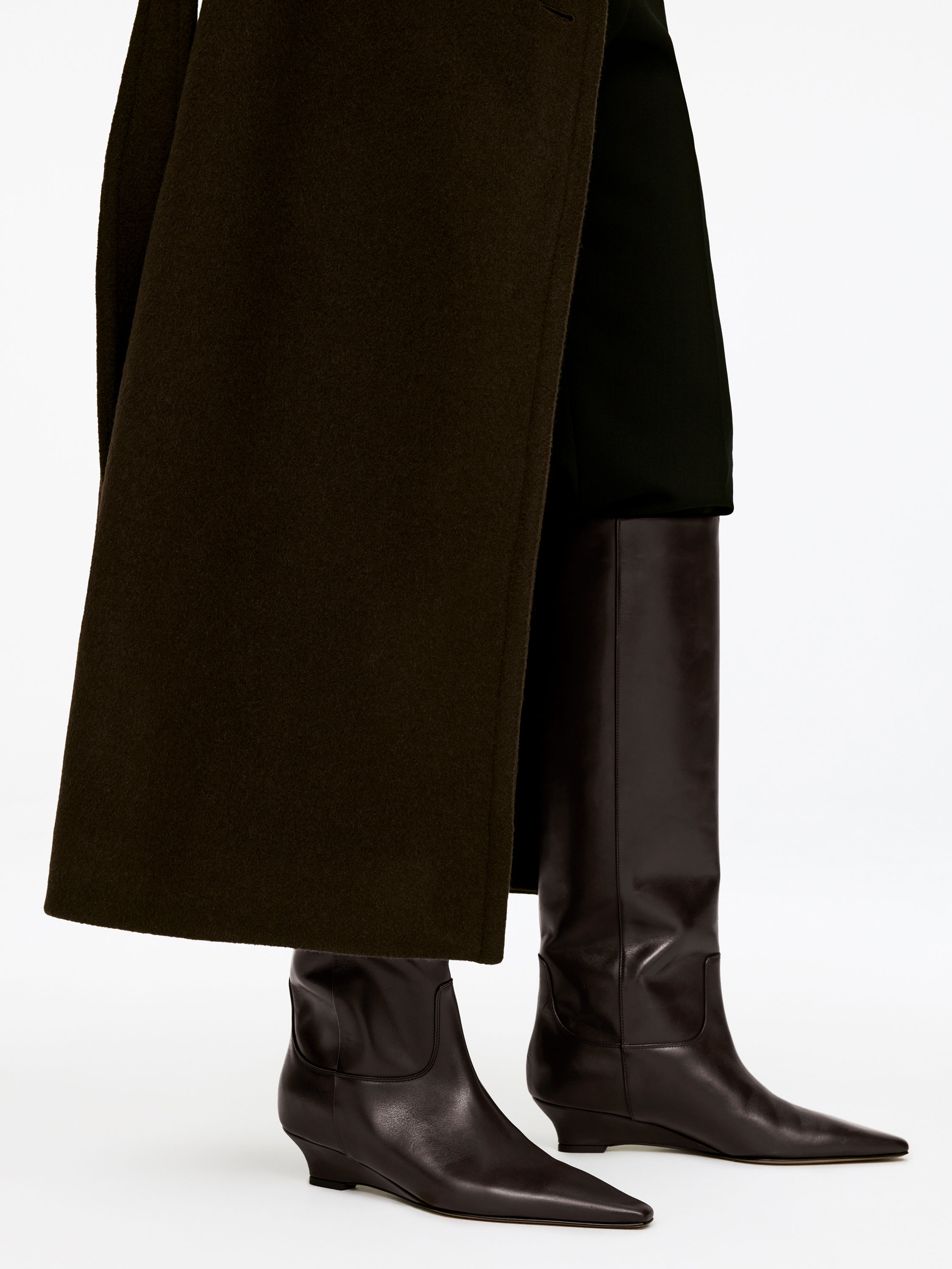 Leather Boots &amp;ndash; Dark Brown &amp;ndash; Women &amp;ndash; Arket Gb