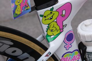 EF Education Cannondale SystemSix seat tube