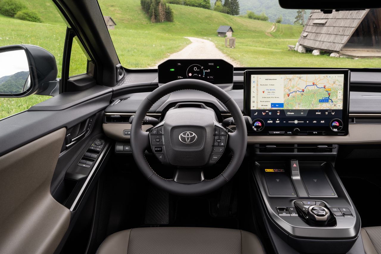 Interior details of the bZ4X Touring