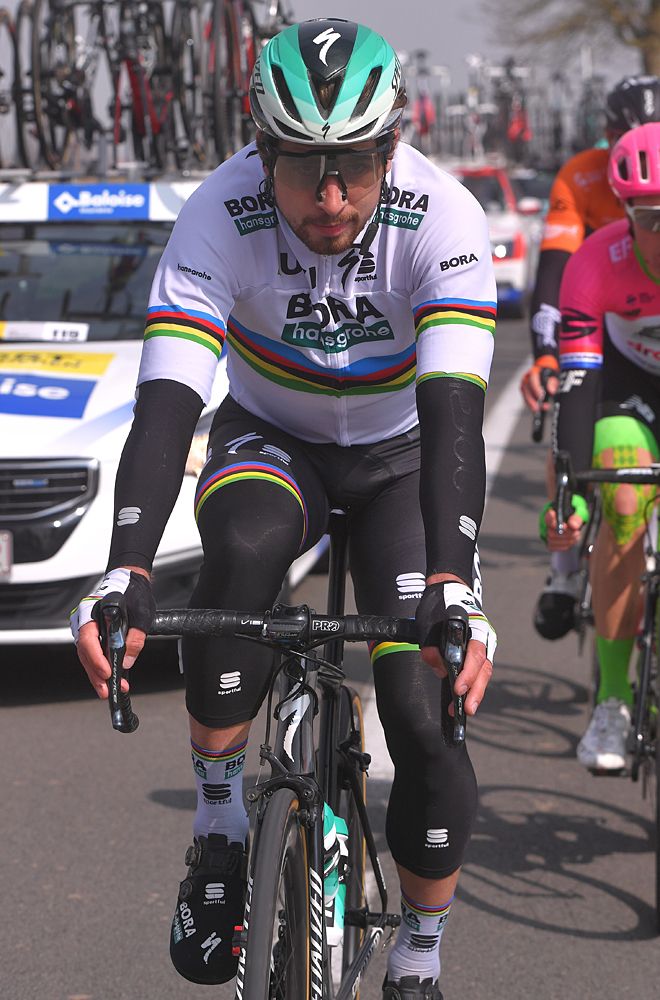 World champion Peter Sagan racing at Gent-Wevelgem 2018