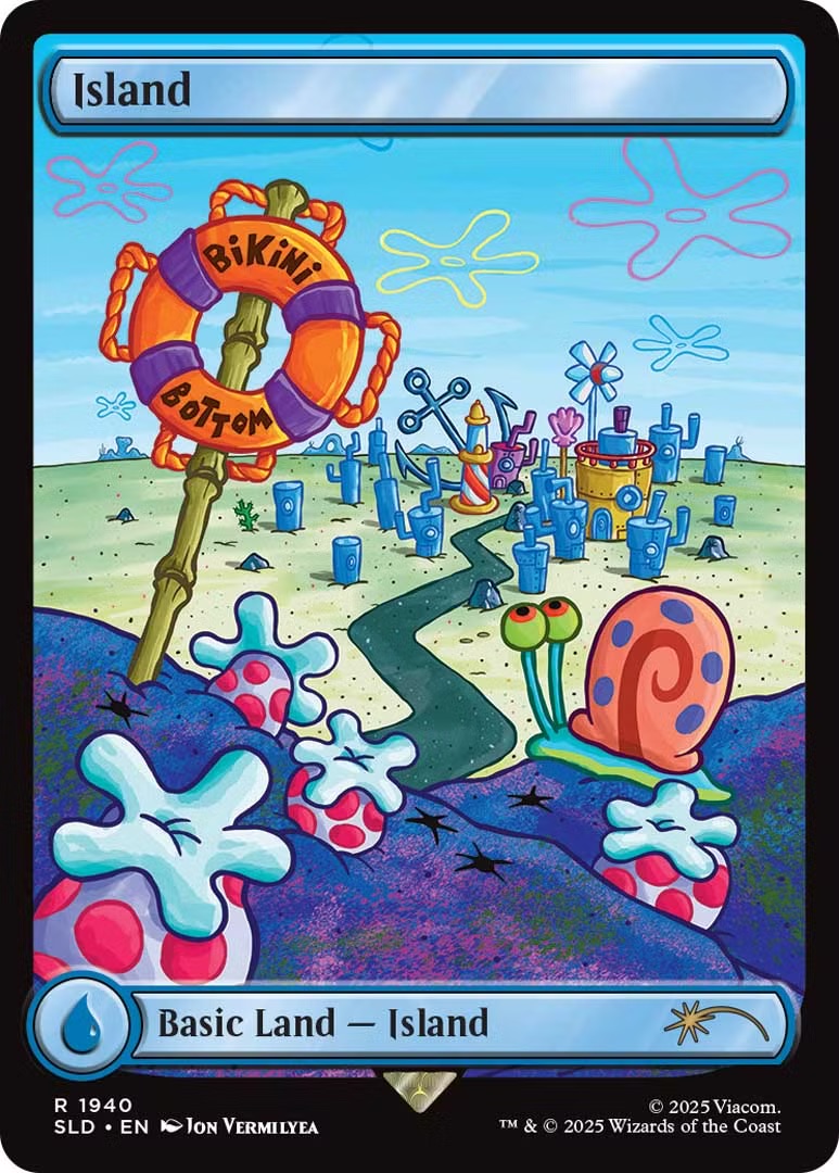 MTG Spongebob Secret Lair Island