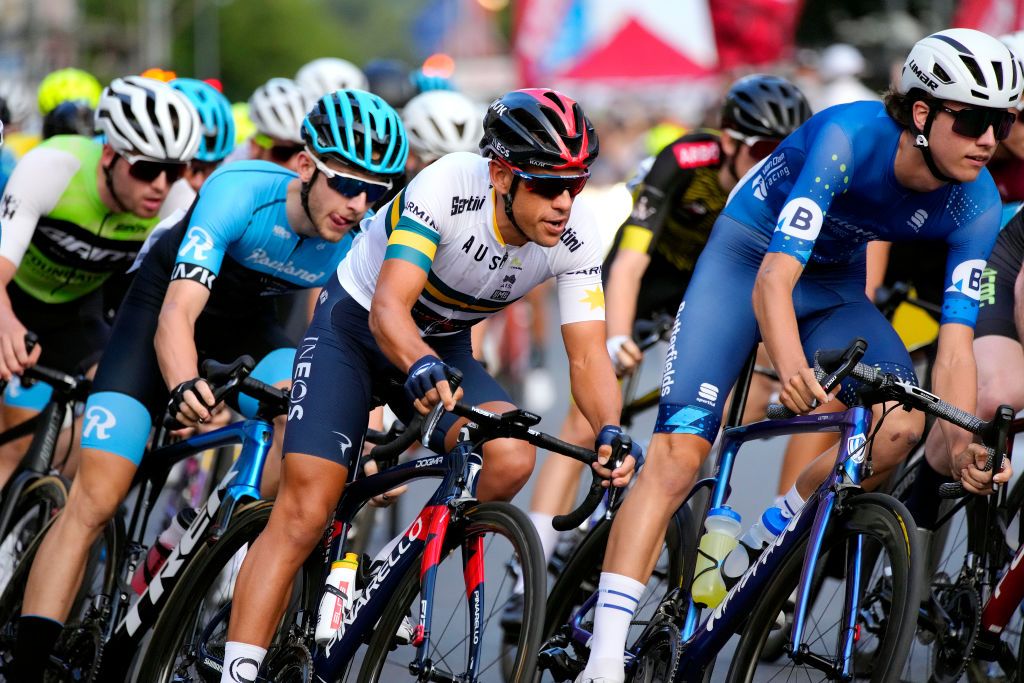 Ritchie Porte in action in the opening Santos Festival of Cycling criterium