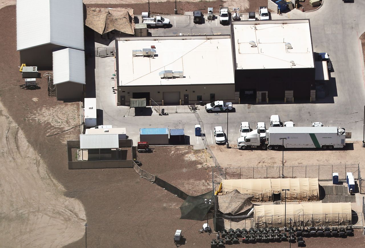 Border facility in Clint, Texas.