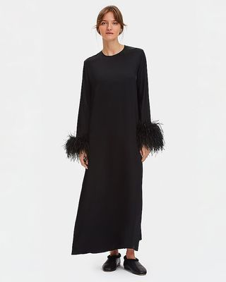 Sleeper Suzi Maxi Dress With Detachable Feathers