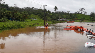 Cyclone damage in Fiji