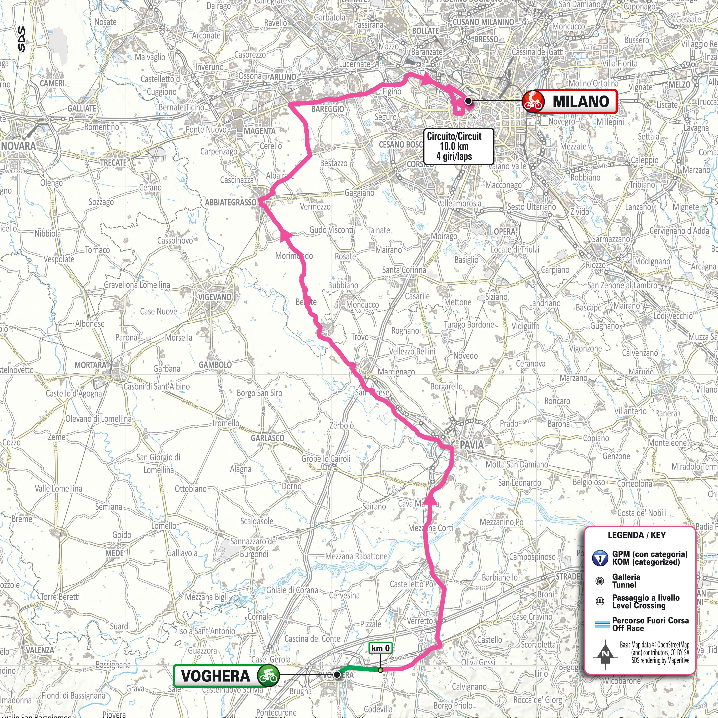 Giro d'Italia 2026 stage 15 map
