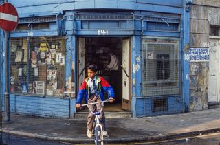 Boy on bike Brick Lane