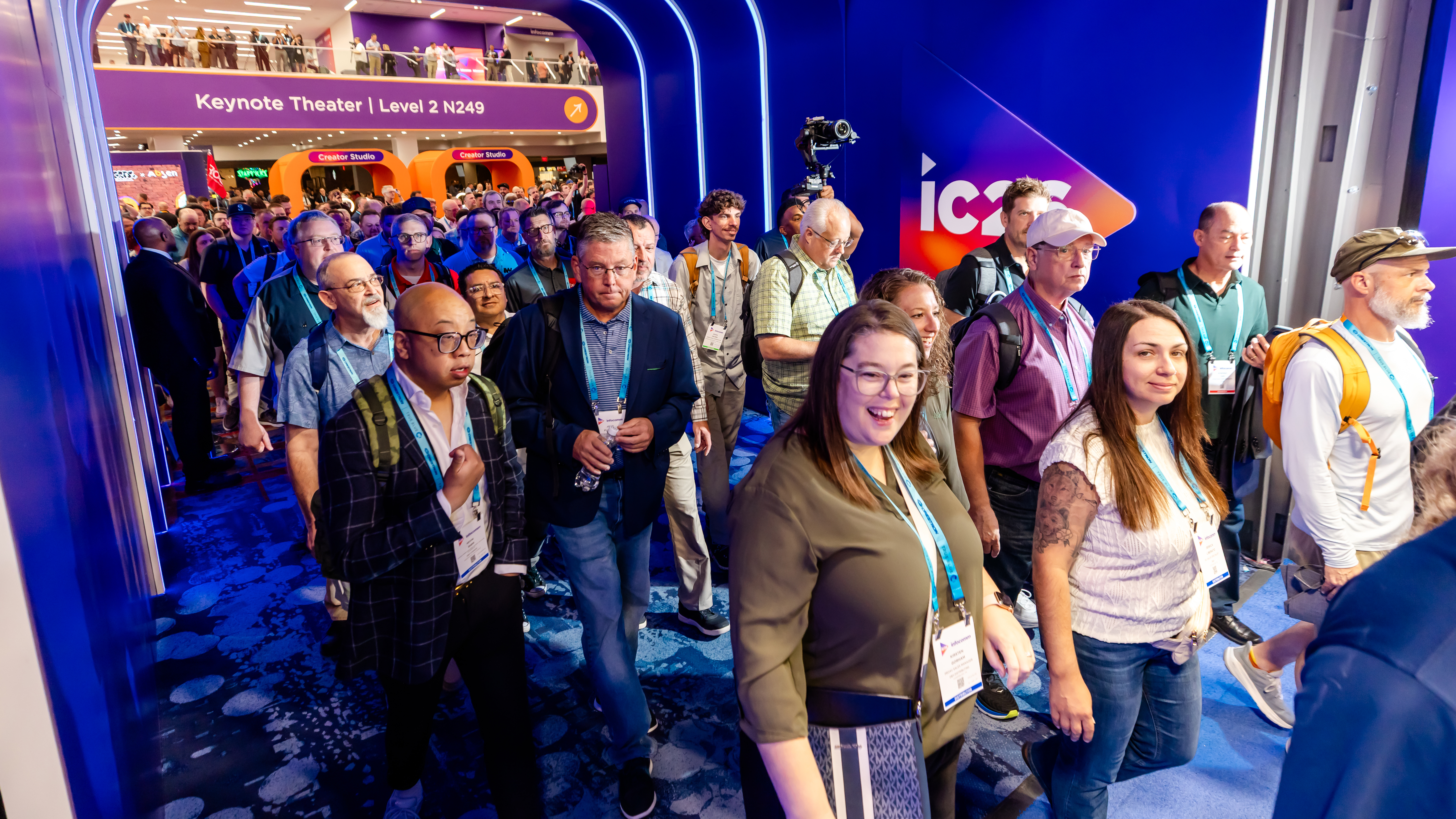 People flooding into InfoComm 2026.