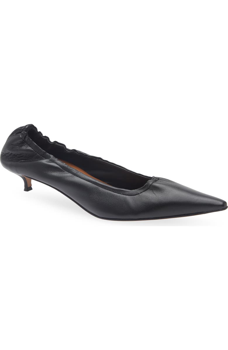 Valfurva Pointed Toe Kitten Heel Pump