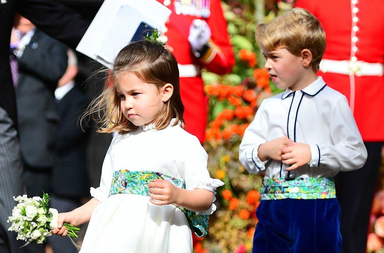 Princess Charlotte Prince George bridesmaid pageboy