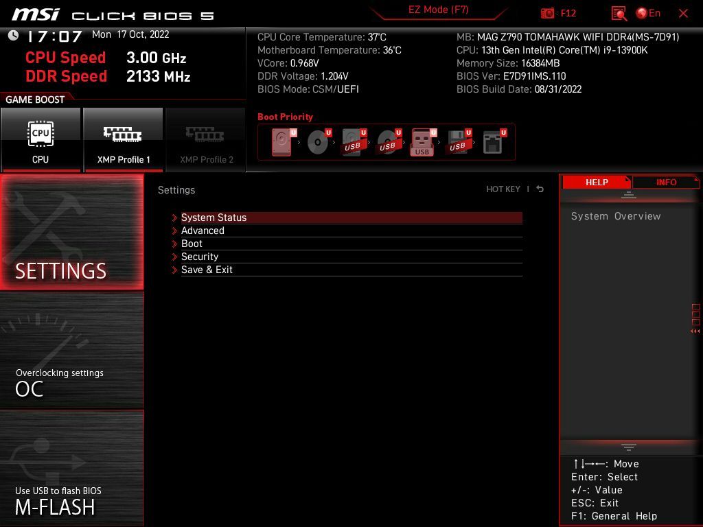 MSI MAG Z790 Tomahawk WIFI