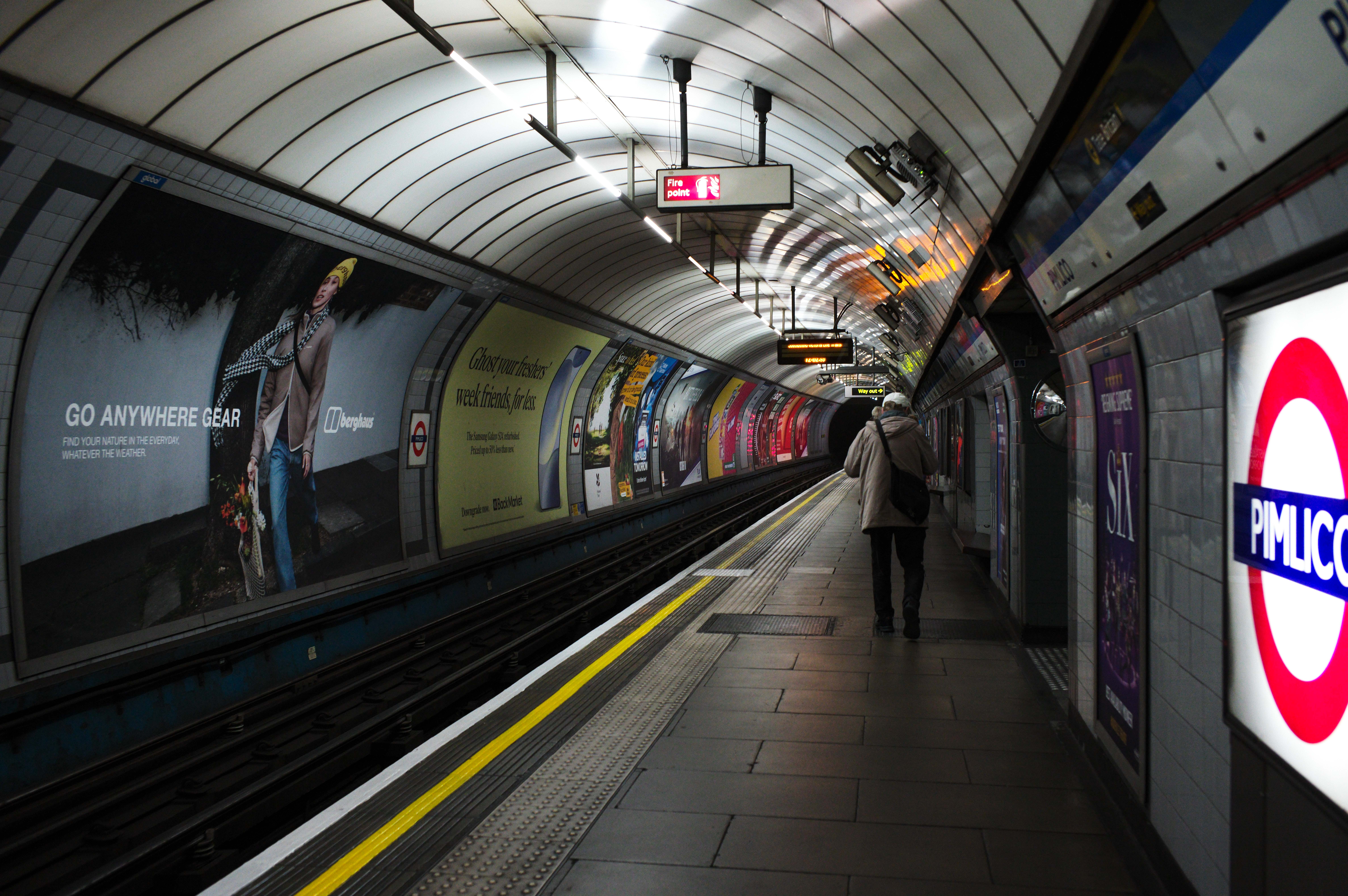 Pimlico station on the London underground