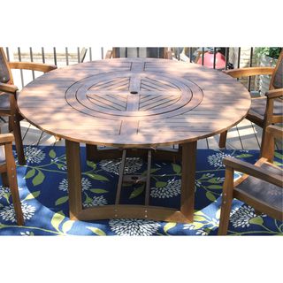 Fleur Eucalyptus Dining Table from Birch Lane, one of the best outdoor furniture brands in the US