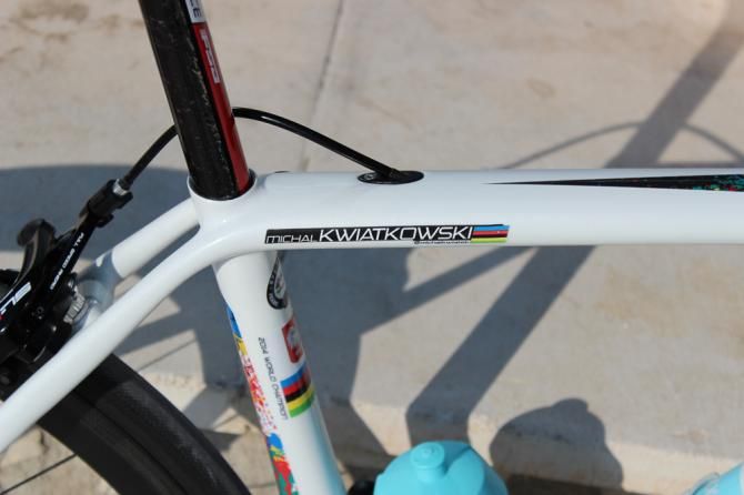 Kwiatkowski's Tarmarc celebrates his 2014 Worlds win