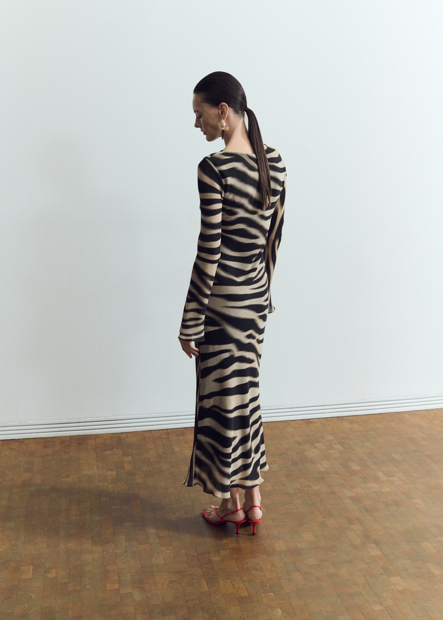 A-Line Animal-Print Dress - Women | Mango United Kingdom