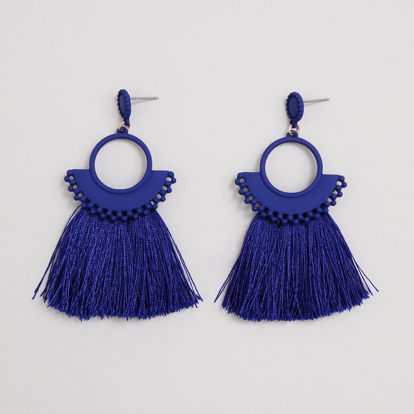 Phase Eight Blue Tassel Earrings