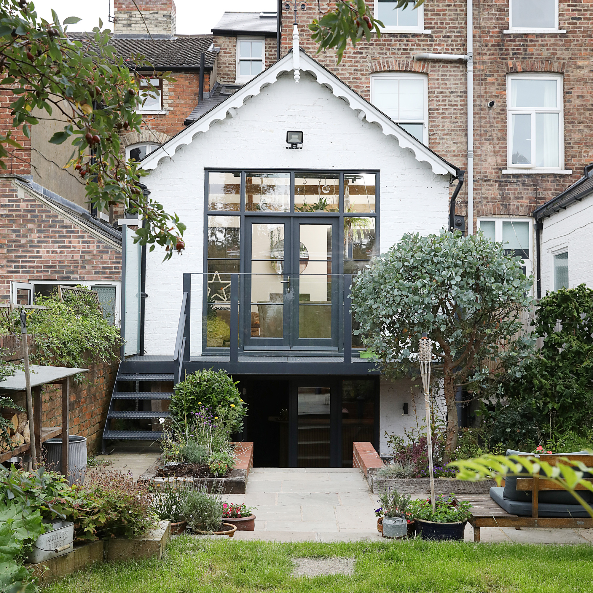 Victorian property revamp exterior showing ground floor and basement