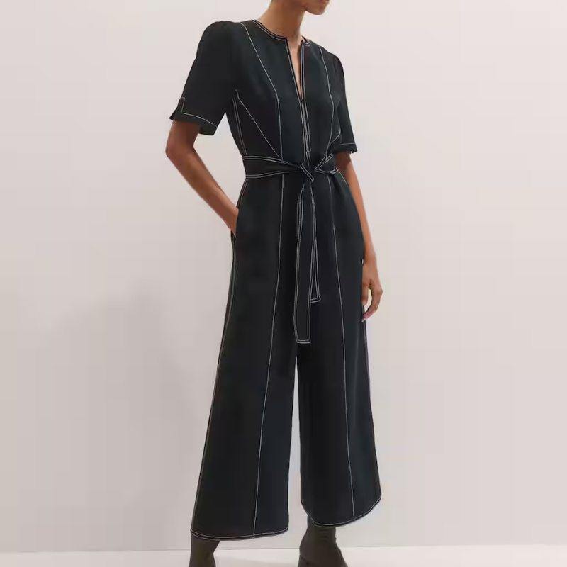 ME+EM, Stitch Jumpsuit + Belt