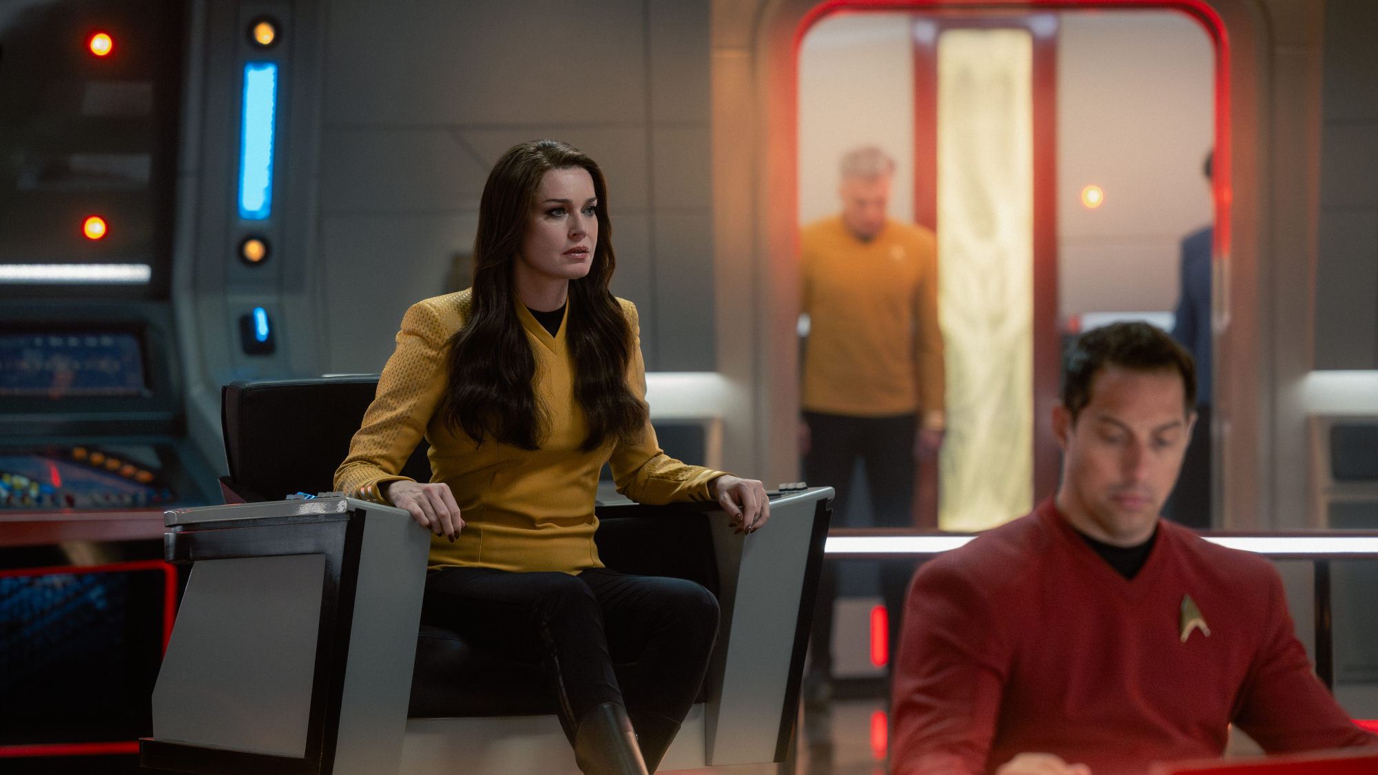 Rebecca Romijn as Una in Star Trek: Strange New Worlds, episode 9, season 4