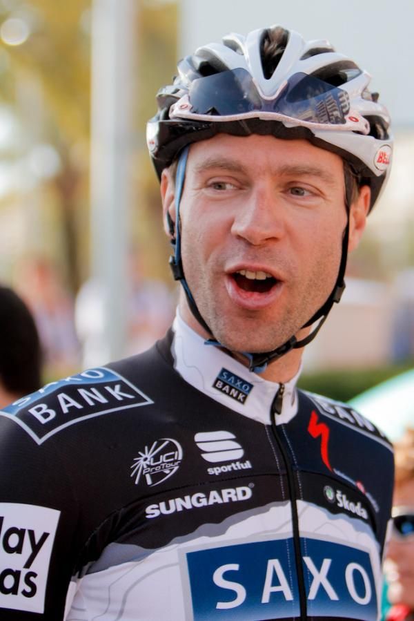 The ever-gregarious Jens Voigt (Saxo Bank)