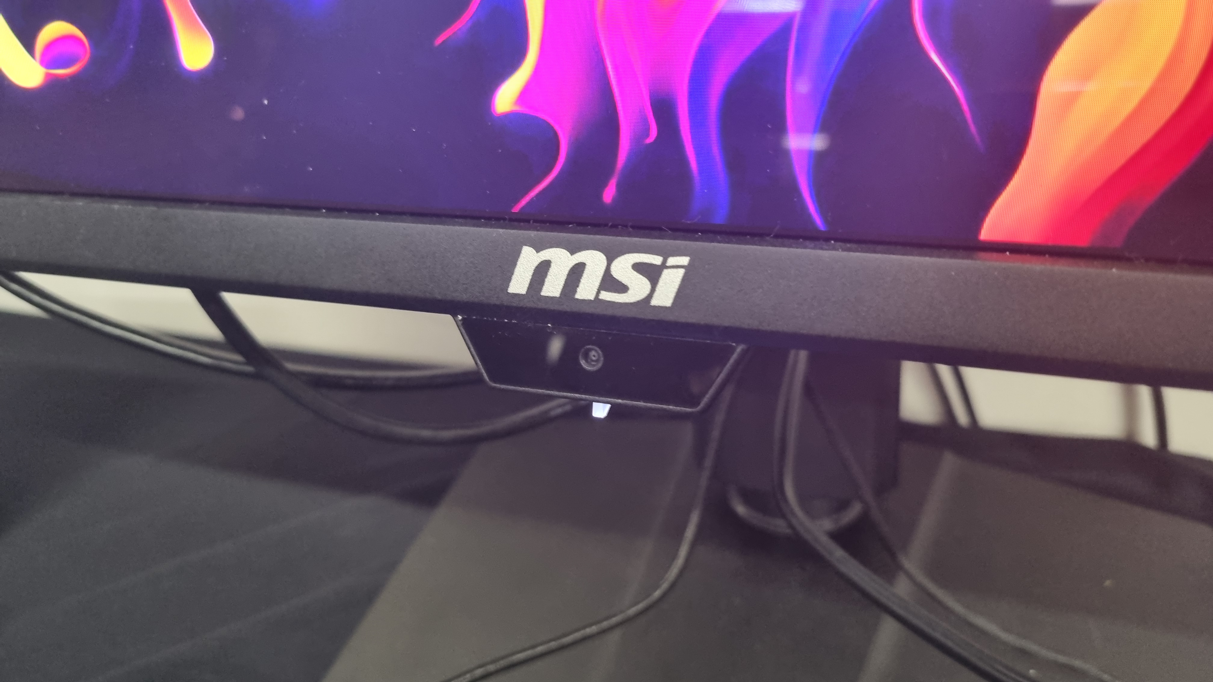 The CMOS sensor underneath the MSI MPG 271QR QD-OLED X50 gaming monitor