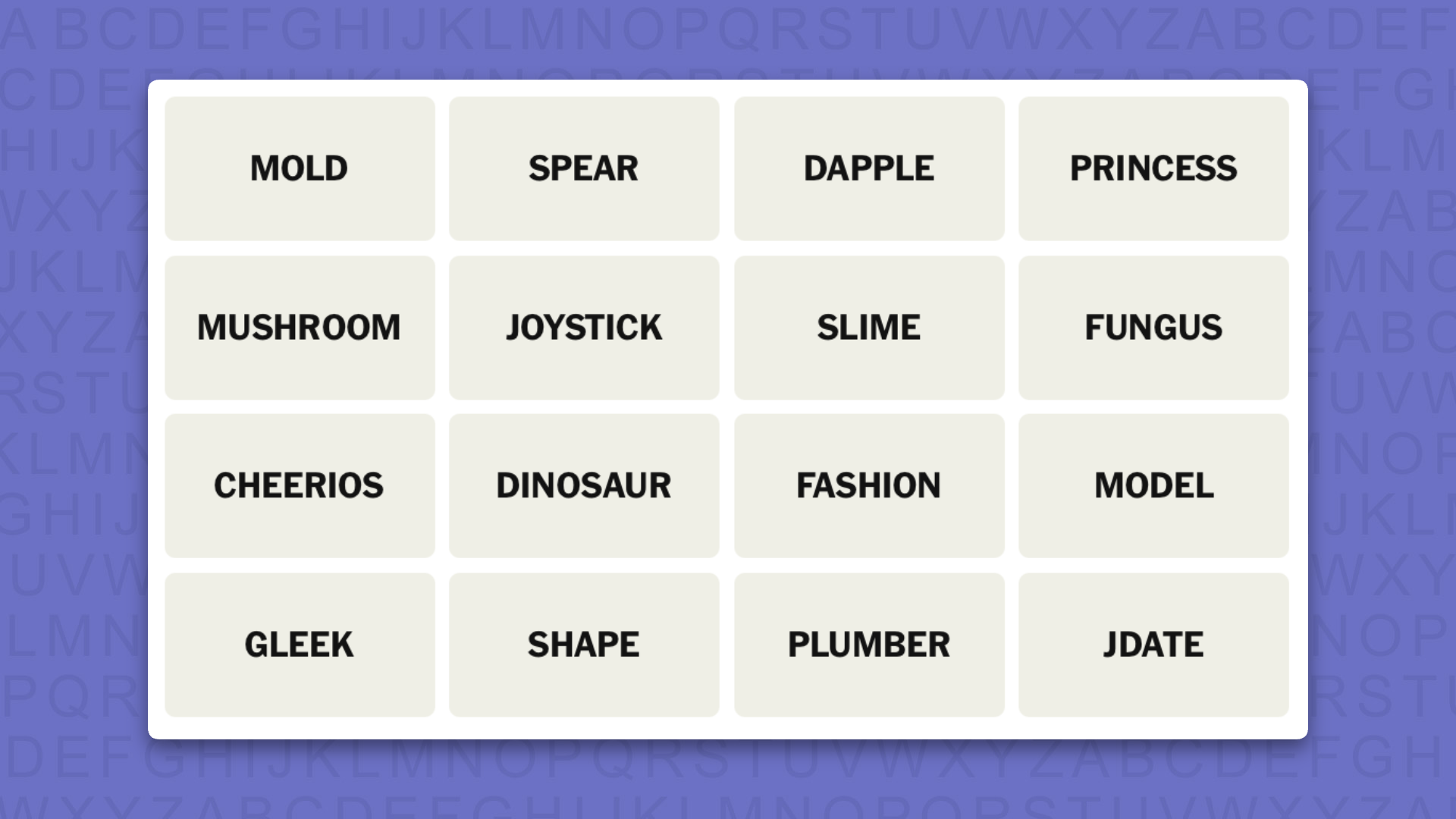 NYT Connections hints for game 1146 on a purple background